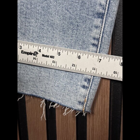 New Good American Jean 16 Women Blue Indigo Good Classic Skinny High Rise Frayed - Picture 6 of 9
